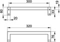 KEUCO EDITION 90 SQUARE Поручень, 320 мм, хром 19107010000