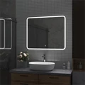 КАПЕЛЛА - 800х700 Зеркало Led.сенсор на зеркале., холод.подсветка КАП-02-80_70-14