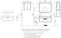 Набор: 1A206301SH010 Тумба-умывальник Шерилл 105/ 1A71323KSH010 Раковина Шерилл 1A2063K1SH010