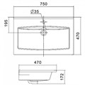 Набор: 1A278301FR4D0 тумба Форест 75 Туманный серый\1WH501619 рак.Элина 75 1A2783K0FR4D0