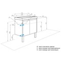 Набор: 1A278901SDZ90 Тумба-умывальник Сканди Doors 70 Бел/Дуб Рустикальный/1WH501628 Раковина Адриана 70 1A2789K0SDZ90
