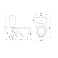 Унитаз-компакт Воротынский бел. 1.P401.7.S00.00B.F