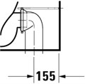 D-NEO Унитаз 370x650, напольный, Rimless® 2002090000