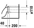 D-NEO Унитаз 370x650, напольный, Rimless® 2002090000