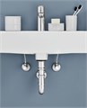 Угловой вентиль с металлической розеткой,1/2"*3/8",1шт., хром 22037000