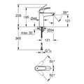 Eurosmart Смеситель однорычажный для раковины DN 15 M-size, хром (замена 23324001) 23324003