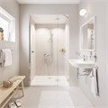 23335001 BauLoop Смеситель для раковины с ограничителем температуры и рычажным донным клапаном, размер S, хром 23335001