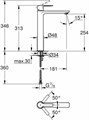 23405001 Lineare Смеситель однорычажный для раковины DN 15 XL-Size 23405001