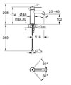 23590GN1 Essence New Смеситель для раковины, S size, холодный рассвет матовый 23590GN1