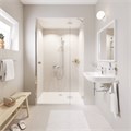 23604001 BauEdge Смеситель для ванны, настенный монтаж, хром 23604001