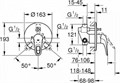 23730003 Eurostyle Смеситель для ванны (внешняя и встраиваемая части), хром 23730003