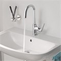 23753000 BauFlow Смеситель для раковины с донным клапаном, L-Size, хром 23753000