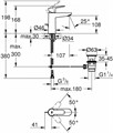 BauEdge Смеситель для раковины с донным клапаном, M-Size, хром 23758000