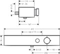 24360700 ShowerTablet Select Термостат для душа 400 внешнего монтажа 24360700