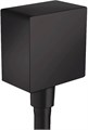 26455670 FixFit Square Шланговое подсоединение с клапаном обратного тока, матовый черный 26455670