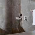 26456400 Fixfit Porter 300 держатель/полочка с шланговым подсоединением (пазы для крепления лейки с двух сторон)белый/хром 26456400