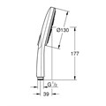 Rainshower SmartActive Ручной душ 130 III, белая луна 26544LS0