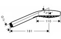 26814670 Ручной душ Croma Select E 1jet, матовый черный 26814670