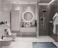 26842700 Rainfinity Showerpipe 360, скрытого монтажа, матовый белый  (нужна СЧ 26840180) 26842700