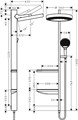 26842700 Rainfinity Showerpipe 360, скрытого монтажа, матовый белый  (нужна СЧ 26840180) 26842700
