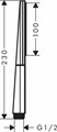 26866000 Rainfinity Ручной душ, 100 1jet, хром 26866000