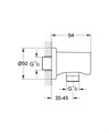 27057GN0 Rainshower Подключение для душевого шланга, холодный рассвет матовый 27057GN0