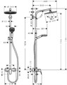27269000 Crometta S 240 SHP душевая система с однорычажным смесителем 27269000