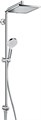 27289000 Crometta E 240 1jet Showerpipe Reno EcoSmart 9 л/мин душевая система без смесителя 27289000