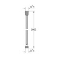 Relexaflex Metal Душевой шланг металлический 2000 мм, макс. давление до 5 бар, хром (замена арт. 28140000) 28140001