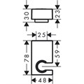 28387990 Держатель для душа hansgrohe Porter E, полированное золото 28387990