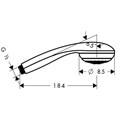 28585000 Crometta 85 Ручной душ Crometta 85 1jet, ½’ 28585000