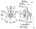 BauClassic Смеситель для ванны (внешняя и встраиваемая части), хром 29047000