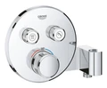 Grohtherm SmartControl Внешняя часть термостатического смесителя на 2 выхода со встроенным держателем ручного душа, хром 29120000