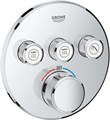 29121000 Grohtherm SmartControl Термостат для встраиваемого монтажа на 3 выхода 29121000