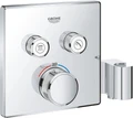 29125000 Grohtherm SmartControl Внешняя часть термостатического смесителя на 2 выхода со встроенным держателем ручного душа, хром 29125000
