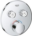 29145000 Grohtherm SmartControl Внешняя часть смесителя на 2 выхода, хром 29145000