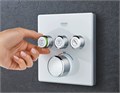 29157LS0 Grohtherm SmartControl Внешняя часть термостатического смесителя на 3 выхода, белая луна 29157LS0