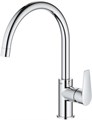 BauEdge Смеситель для кухонной мойки 207 мм, хром (замена 31367000) 31367001