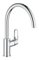 BauFlow Смеситель для кухни, высокий излив, хром (замена 31538000) 31538001