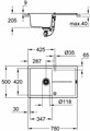 31639AP0 K400 50-C 78/50 1.0 Мойка, 780x500 мм, черный гранит 31639AP0