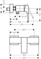 32560990 Metropol Смеситель для душа, однорычажный, ВМ, полированное золото 32560990