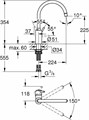 Concetto New Смеситель для кухни с высоким изливом, суперсталь 32661DC3