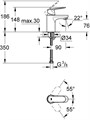 32824000 Eurosmart Cosmopolitan Смеситель для раковины, хром 32824000