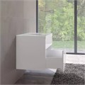 STAGELINE Тумба под умывальник 800x550x490mm,1 ящик,oтверстие под смеситель слева,с освещением,pозеткa и USB,пластиковый сифон,цв.белый 32864300100