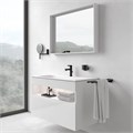 STAGELINE Тумба под умывальник 1000x625x490 mm, 1 выдвижной фронтальный ящик, вкл. пластиковый сифон 1 1/4 x 32, белый/белый 32872300100