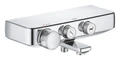 34718000 Grohtherm SmartControl Термостат для ванны, настенный монтаж, отвод для душа снизу, 2 кнопки управления 34718000