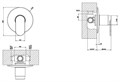 SET EMPORIO VIA BAGUTTA смеситель для душа (внешняя и скрытая часть) 35954-031S