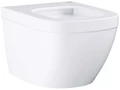 3920600H Euro Ceramic Унитаз подвесной безободковый, компактный с гигиеническим покрытием (без сиденья), альпин-белый 3920600H