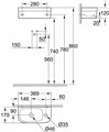 Euro Ceramic Компактная раковина 37 см, альпин-белый (36 шт пал - 126322) 39327000
