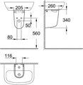 39426000 Bau Ceramic Полупьедестал, белый 39426000